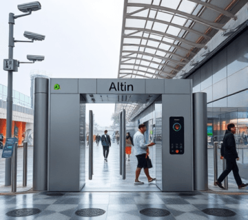 نصب گیت تردد در فضای باز