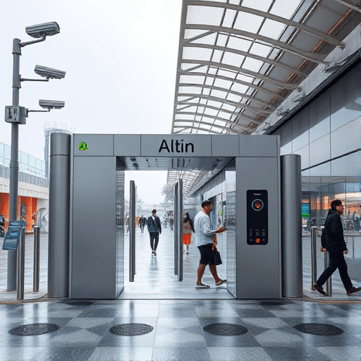 نصب گیت تردد در فضای باز