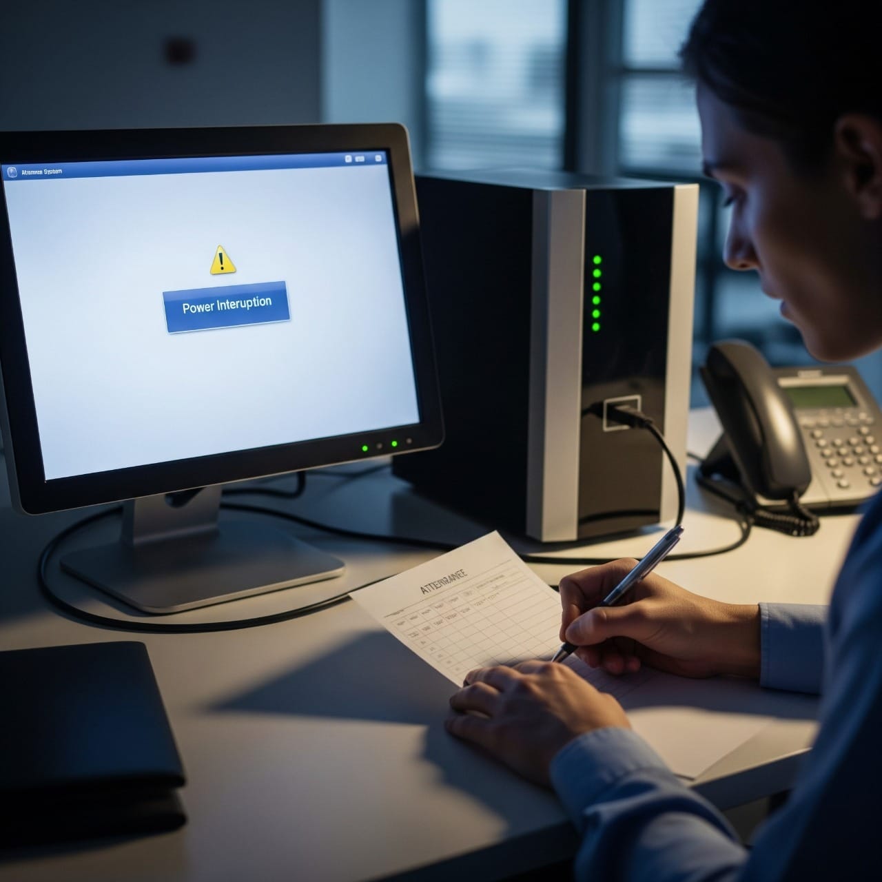 چهار راهکار برای قطعی برق در سیستم حضورغیاب