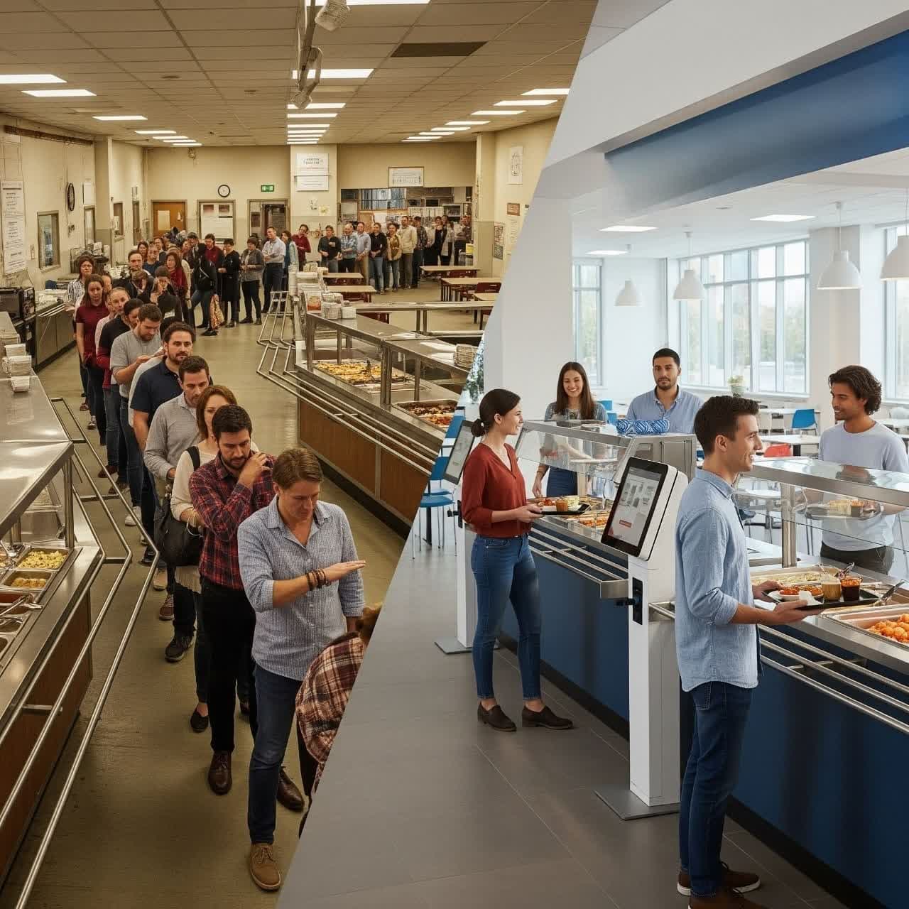 صفهای طولانی در سلف سازمانی